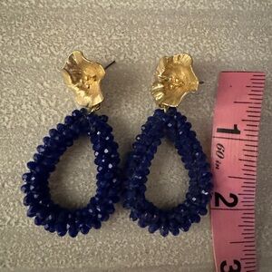 Cobalt earrings